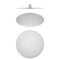 Kibi Circular 10 Metal Ultra Thin Profile Rain Shower Head 1.75 GPM - Brushed Nickel SH1001BN - alternate 1
